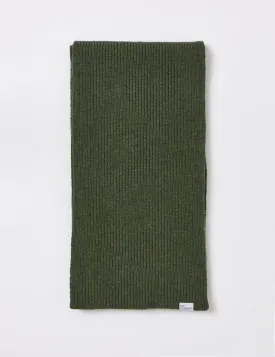 Bhode Hawick Scarf (Lambswool) - Rosemary Green