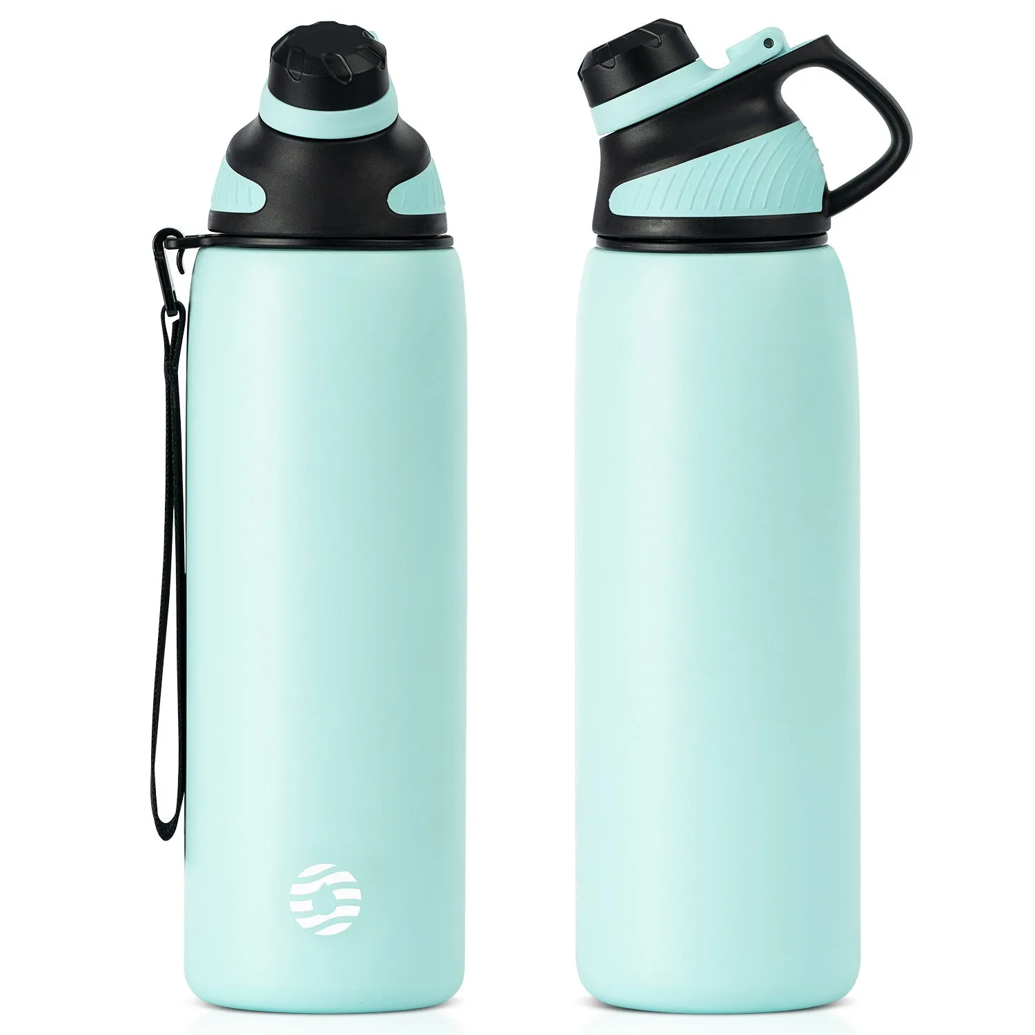 34 oz Stainless Steel Insulated Water Bottle With Spout With Magnetic Cup