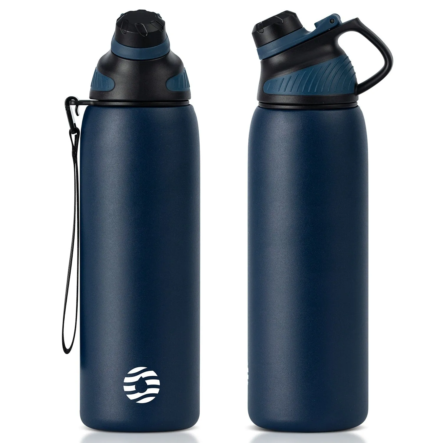 34 oz Stainless Steel Insulated Water Bottle With Spout With Magnetic Cup