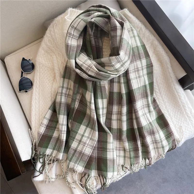 Autumn And Winter Thin Cashmere Long Scarf For Men And Women