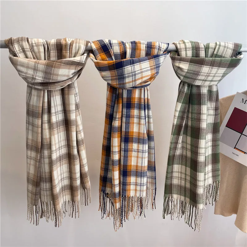 Autumn And Winter Thin Cashmere Long Scarf For Men And Women