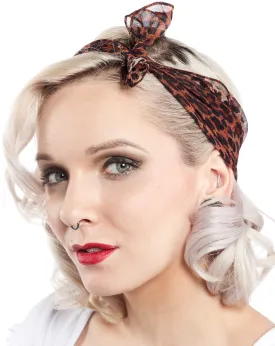 BE BOP HAIR SCARF LEOPARD