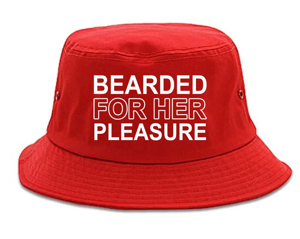 Bearded For Her Pleasure Beard Mens Bucket Hat