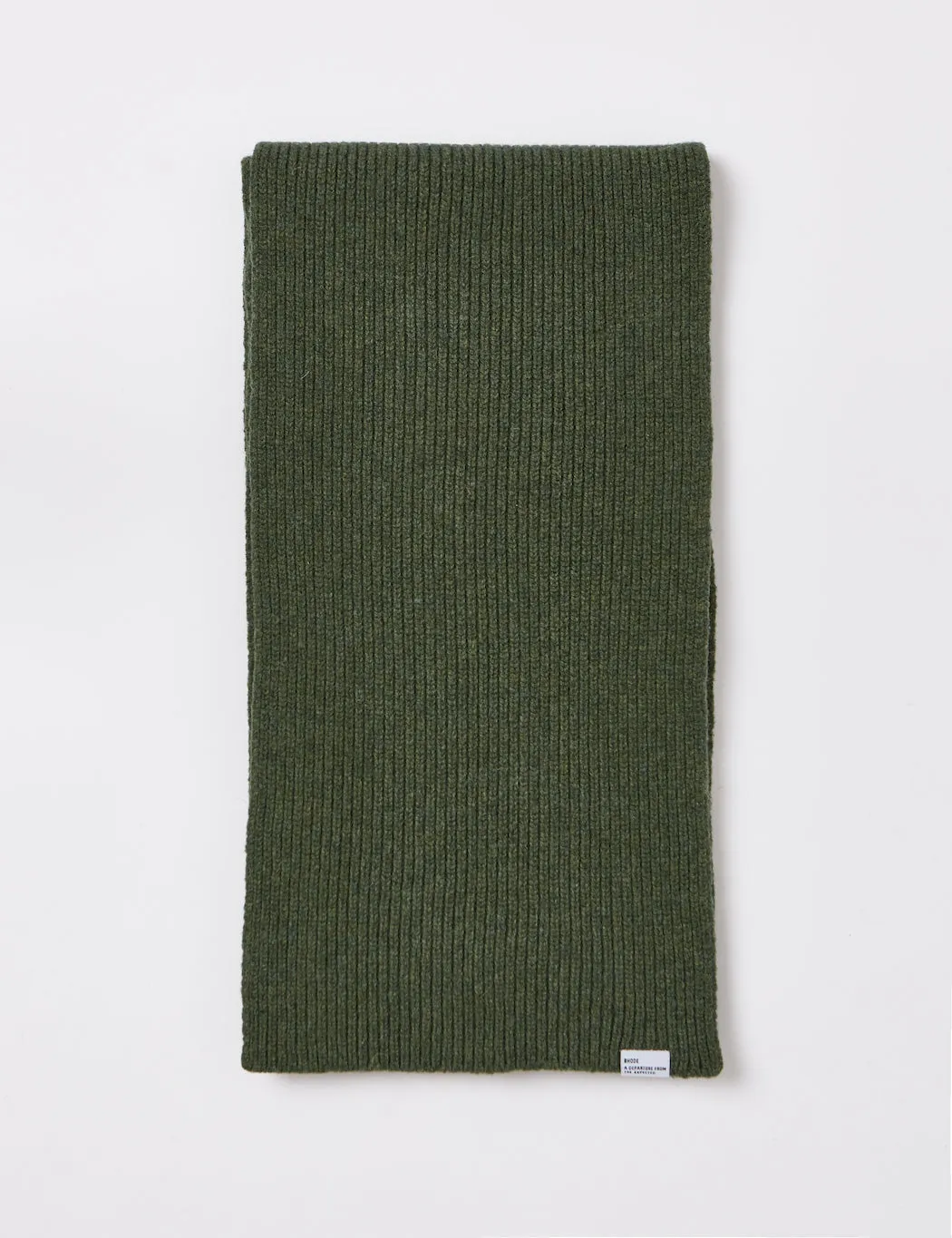 Bhode Hawick Scarf (Lambswool) - Rosemary Green