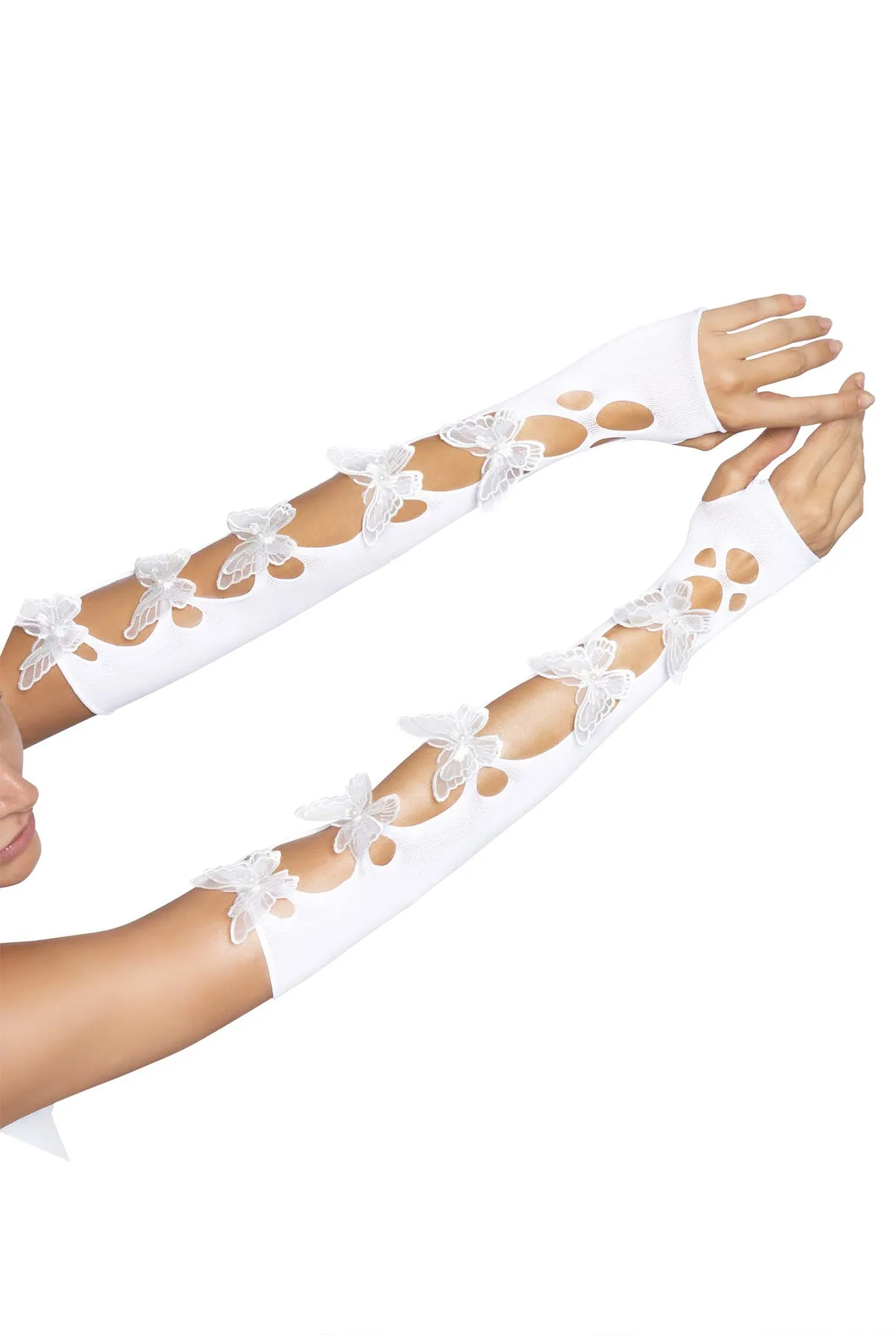 Butterfly Cut Out Arm Warmers