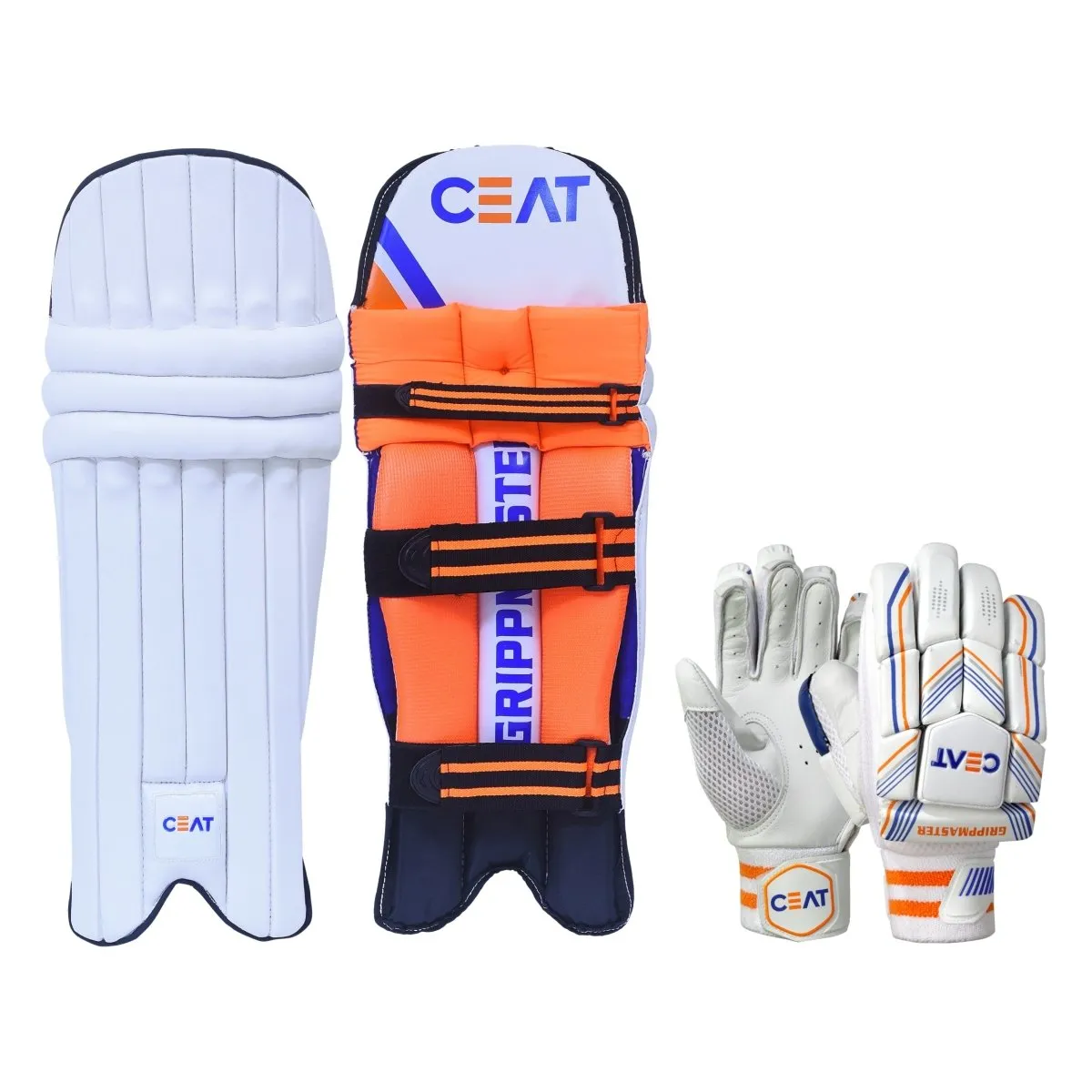 CEAT Gripp Master Batting Pads   CEAT Gripp Master Batting Gloves Youth Combo