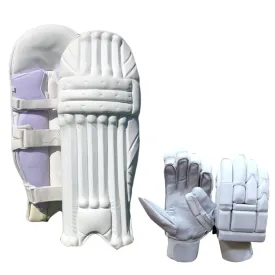 Cricket Batting Gloves RS-45   Clean Skin Batting Pads Combo