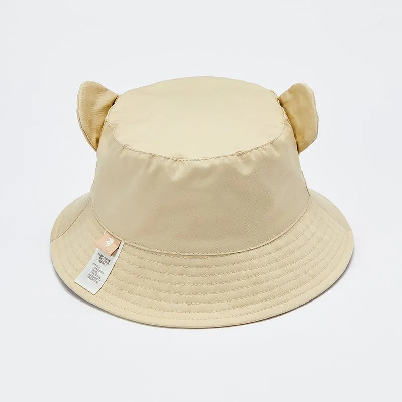 Cuddly Bear Boy Khaki Summer Bucket Hat