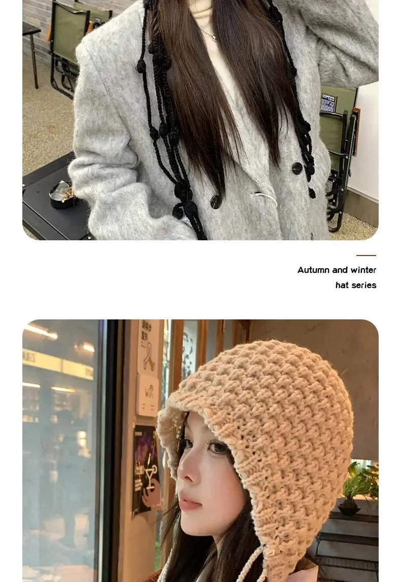 Cute New Year Women's Autumn and Winter Wool Tassel Hat