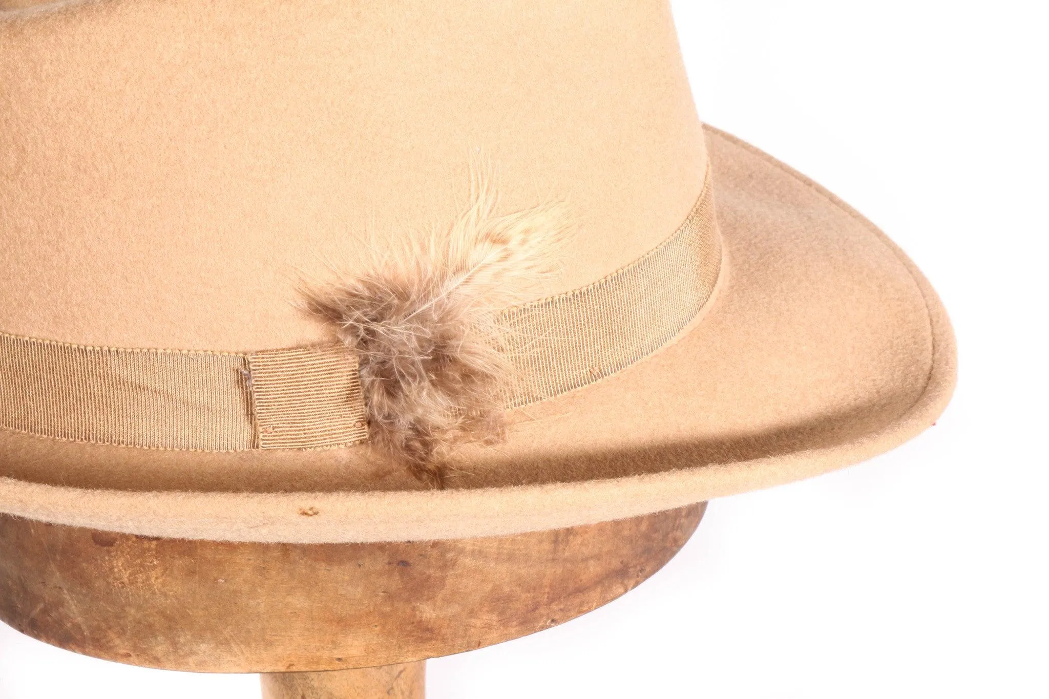 Jean-Pierre Dalet Vintage Trilby Beige Felt 50cm Small