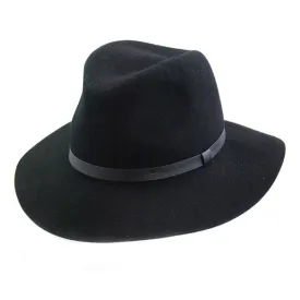 Jeanne Simmons - Wool Felt Floppy Fedora Hat