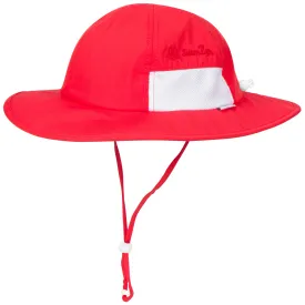 Kids Wide Brim Sun Hat "Fun Sun Day Play Hat" - Red