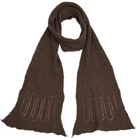 Lambswool Rib Neck Scarf - Mocha