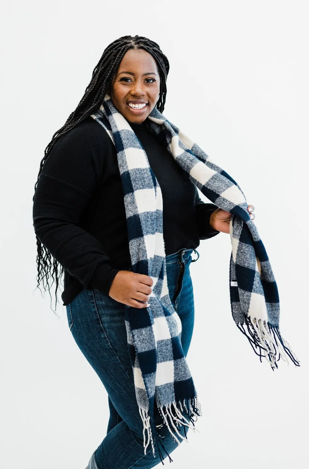 Lorelai Buffalo Plaid Scarf - Final Sale