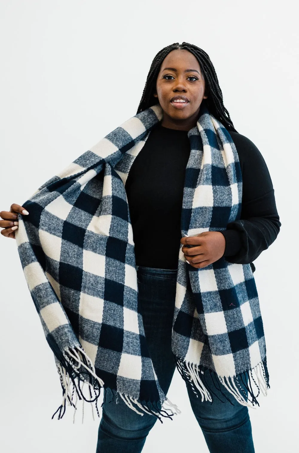 Lorelai Buffalo Plaid Scarf - Final Sale