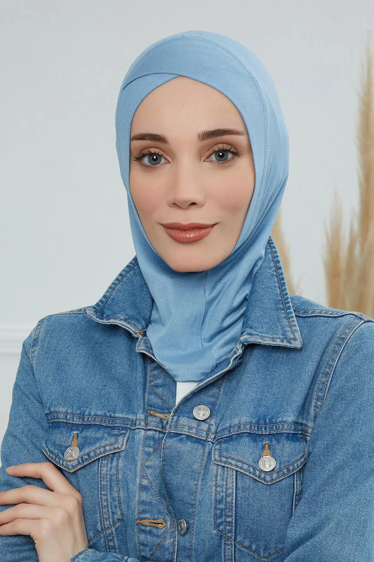 Minimalist Design Cotton Under Scarf Bonnet, Soft and Breathable Inner Hijab Cap, Easy Wear Cotton Bonnet Turban Ninja Cap,TB-4