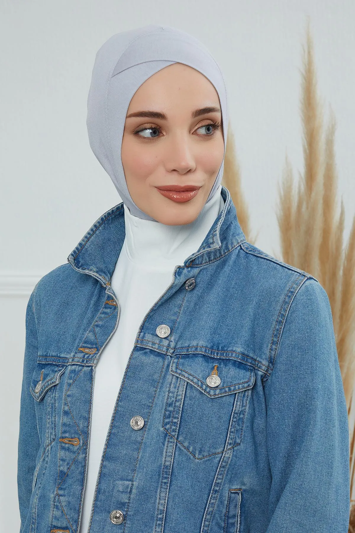 Minimalist Design Cotton Under Scarf Bonnet, Soft and Breathable Inner Hijab Cap, Easy Wear Cotton Bonnet Turban Ninja Cap,TB-4