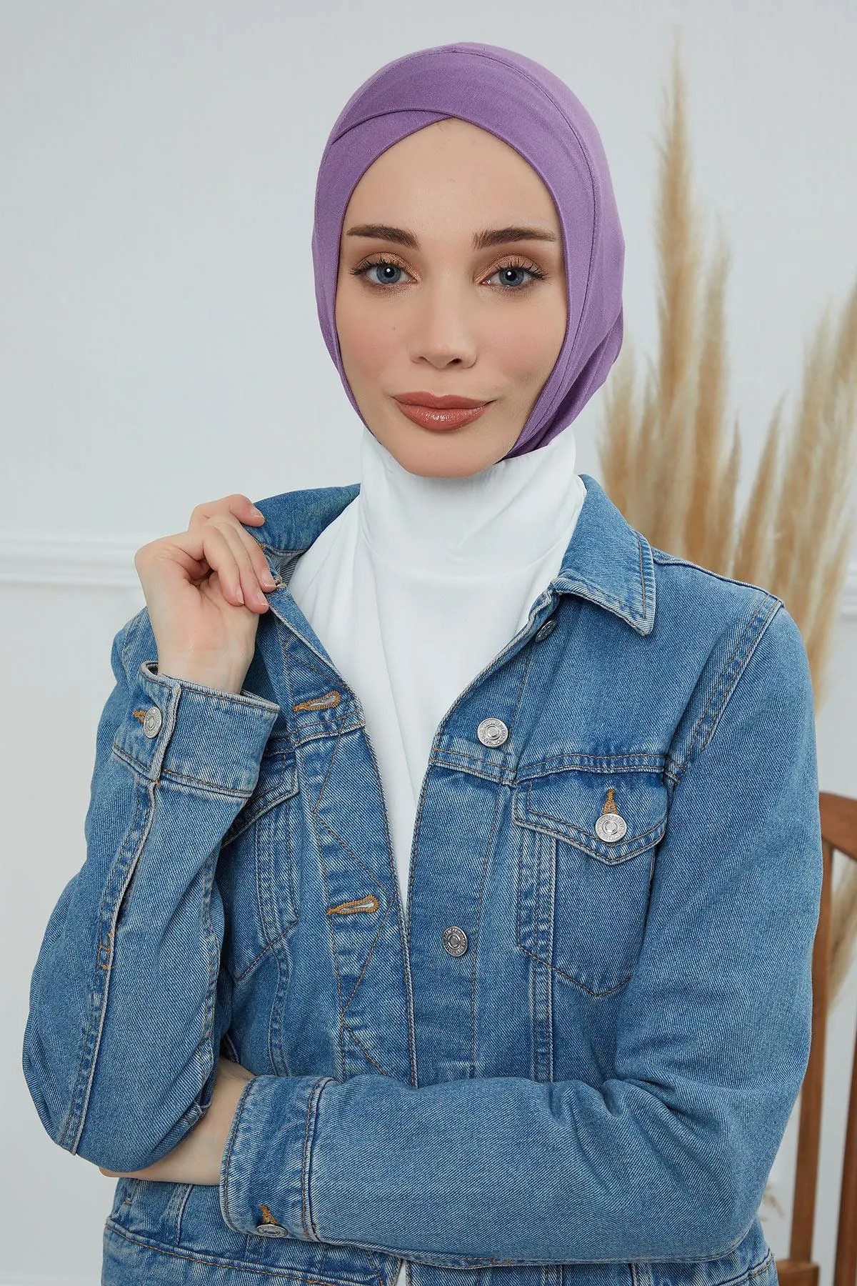 Minimalist Design Cotton Under Scarf Bonnet, Soft and Breathable Inner Hijab Cap, Easy Wear Cotton Bonnet Turban Ninja Cap,TB-4