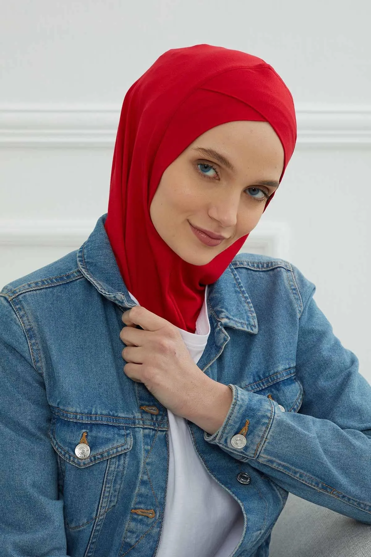 Minimalist Design Cotton Under Scarf Bonnet, Soft and Breathable Inner Hijab Cap, Easy Wear Cotton Bonnet Turban Ninja Cap,TB-4