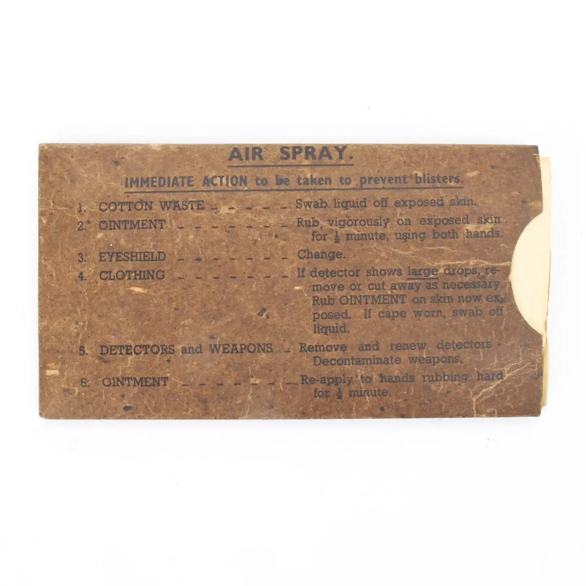 Original British WWII Anti-Gas Eye Shields in Original Packaging