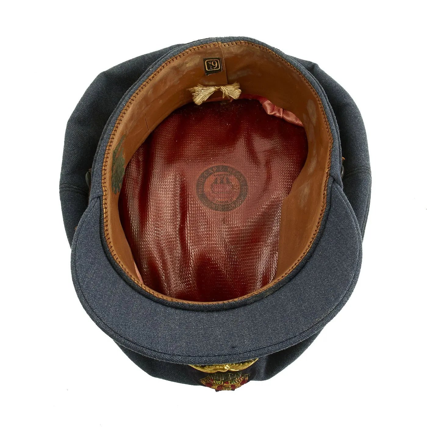 Original British WWII Royal Canadian Air Force RCAF Officer Visor Cap by Muir Cap Co. - Size 6 7/8