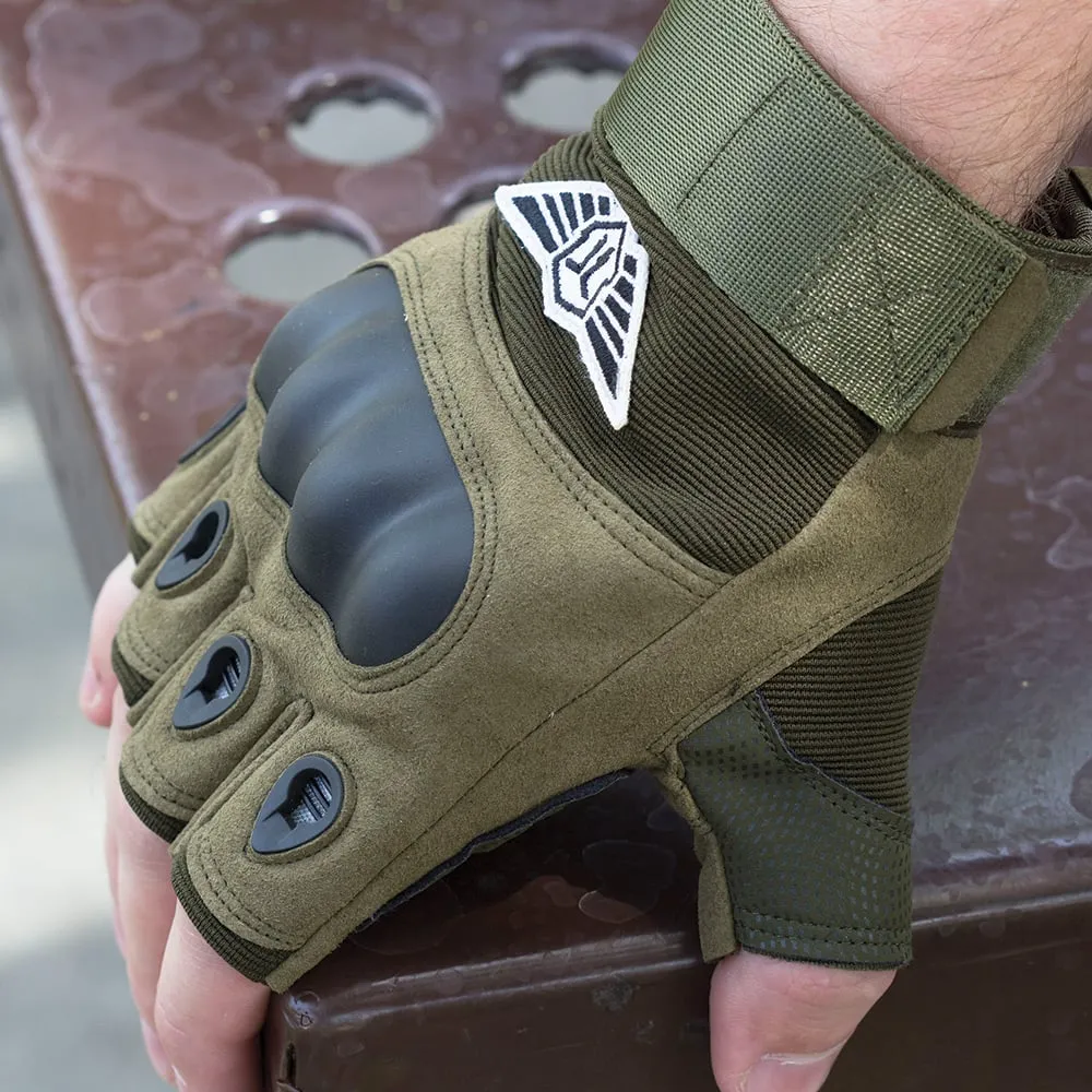 Tactical Gloves (Half Finger) Military Style Stealth Angel Survival SA-TG2