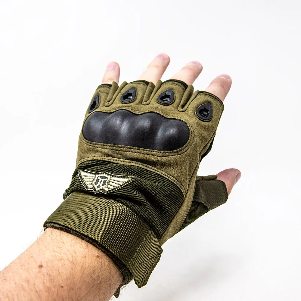 Tactical Gloves (Half Finger) Military Style Stealth Angel Survival SA-TG2