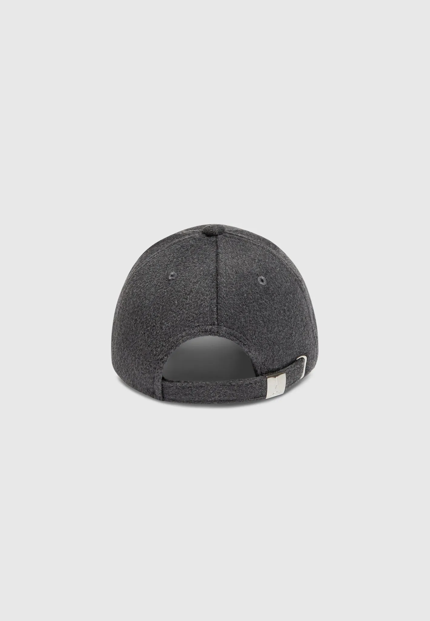 Textured Wool Blend Cap - Charcoal Grey