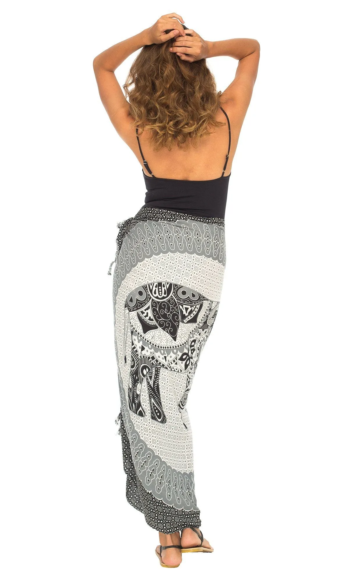 Tribal Elephant Mandala Design Sarong