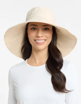 Ultra Wide Brim Broderie Sun Hat UPF 50 